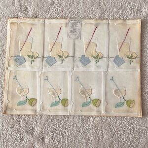 Set of 8 Leacock napkins! Never used.